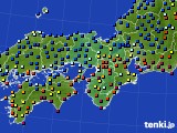 近畿地方のアメダス実況(日照時間)(2019年12月14日)