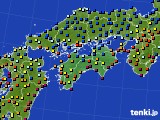 2019年12月14日の四国地方のアメダス(日照時間)