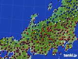 2019年12月15日の北陸地方のアメダス(日照時間)