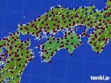 2019年12月15日の四国地方のアメダス(日照時間)