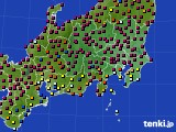 関東・甲信地方のアメダス実況(日照時間)(2019年12月16日)