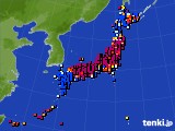 アメダス実況(日照時間)(2019年12月16日)