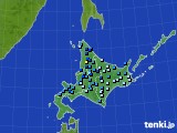 北海道地方のアメダス実況(積雪深)(2019年12月17日)