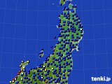 東北地方のアメダス実況(日照時間)(2019年12月17日)