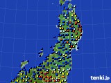 東北地方のアメダス実況(日照時間)(2019年12月18日)