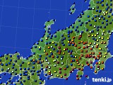 北陸地方のアメダス実況(日照時間)(2019年12月18日)