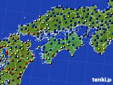 2019年12月18日の四国地方のアメダス(日照時間)