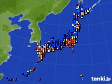 アメダス実況(日照時間)(2019年12月18日)