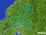 岐阜県のアメダス実況(日照時間)(2019年12月18日)