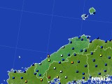 2019年12月18日の島根県のアメダス(日照時間)