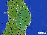 岩手県のアメダス実況(日照時間)(2019年12月18日)