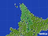 道北のアメダス実況(風向・風速)(2019年12月18日)