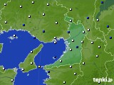 2019年12月18日の大阪府のアメダス(風向・風速)