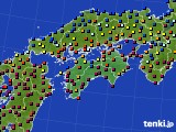 2019年12月20日の四国地方のアメダス(日照時間)