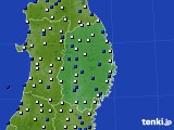 岩手県のアメダス実況(風向・風速)(2019年12月20日)