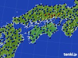 2019年12月21日の四国地方のアメダス(日照時間)