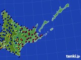 2019年12月21日の道東のアメダス(日照時間)