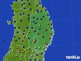 2019年12月22日の岩手県のアメダス(日照時間)
