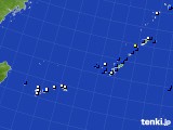 2019年12月22日の沖縄地方のアメダス(風向・風速)