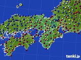 近畿地方のアメダス実況(日照時間)(2019年12月23日)