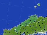 2019年12月23日の島根県のアメダス(日照時間)