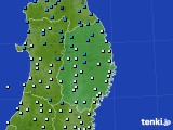 2019年12月23日の岩手県のアメダス(気温)