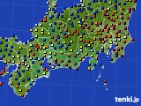 東海地方のアメダス実況(日照時間)(2019年12月24日)