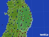 岩手県のアメダス実況(日照時間)(2019年12月24日)