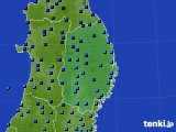岩手県のアメダス実況(気温)(2019年12月24日)