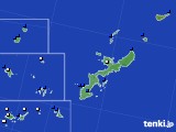 2019年12月24日の沖縄県のアメダス(風向・風速)