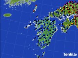 九州地方のアメダス実況(日照時間)(2019年12月25日)