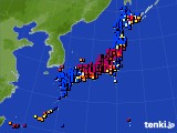 アメダス実況(日照時間)(2019年12月25日)