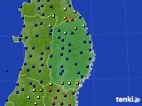 岩手県のアメダス実況(日照時間)(2019年12月25日)