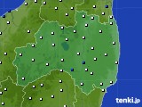 福島県のアメダス実況(風向・風速)(2019年12月25日)