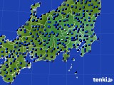 2019年12月26日の関東・甲信地方のアメダス(日照時間)