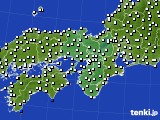 2019年12月26日の近畿地方のアメダス(風向・風速)