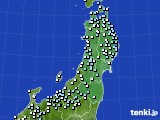 東北地方のアメダス実況(降水量)(2019年12月27日)
