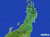 東北地方のアメダス実況(積雪深)(2019年12月27日)