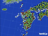 2019年12月27日の九州地方のアメダス(日照時間)