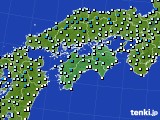 2019年12月27日の四国地方のアメダス(気温)