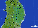 2019年12月27日の岩手県のアメダス(気温)