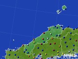 2019年12月28日の島根県のアメダス(日照時間)