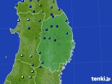 岩手県のアメダス実況(積雪深)(2019年12月29日)