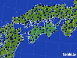 2019年12月29日の四国地方のアメダス(日照時間)