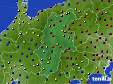 2019年12月29日の長野県のアメダス(日照時間)