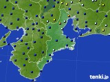 2019年12月29日の三重県のアメダス(日照時間)