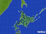 2019年12月30日の北海道地方のアメダス(積雪深)