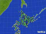 2019年12月30日の北海道地方のアメダス(気温)