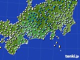 2019年12月30日の東海地方のアメダス(気温)