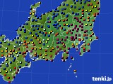 2019年12月31日の関東・甲信地方のアメダス(日照時間)